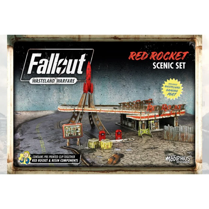 Jeu de plateau Fallout ww red rocket scenic set