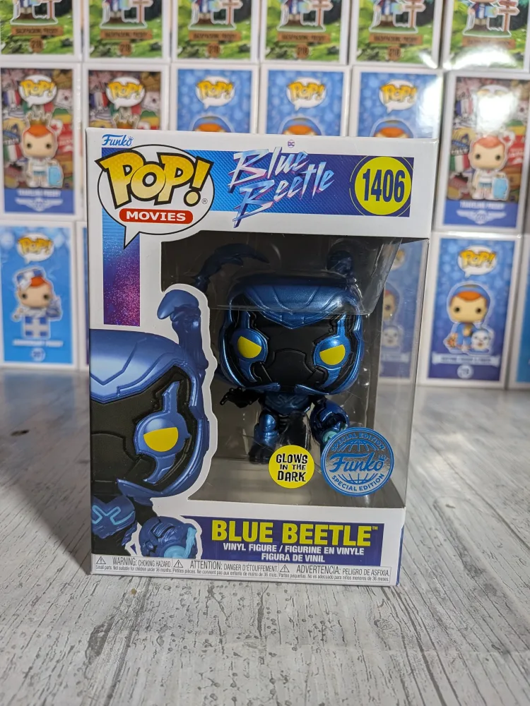Heroes #1406 – Blue Beetle (Glow) – Funko Pop!