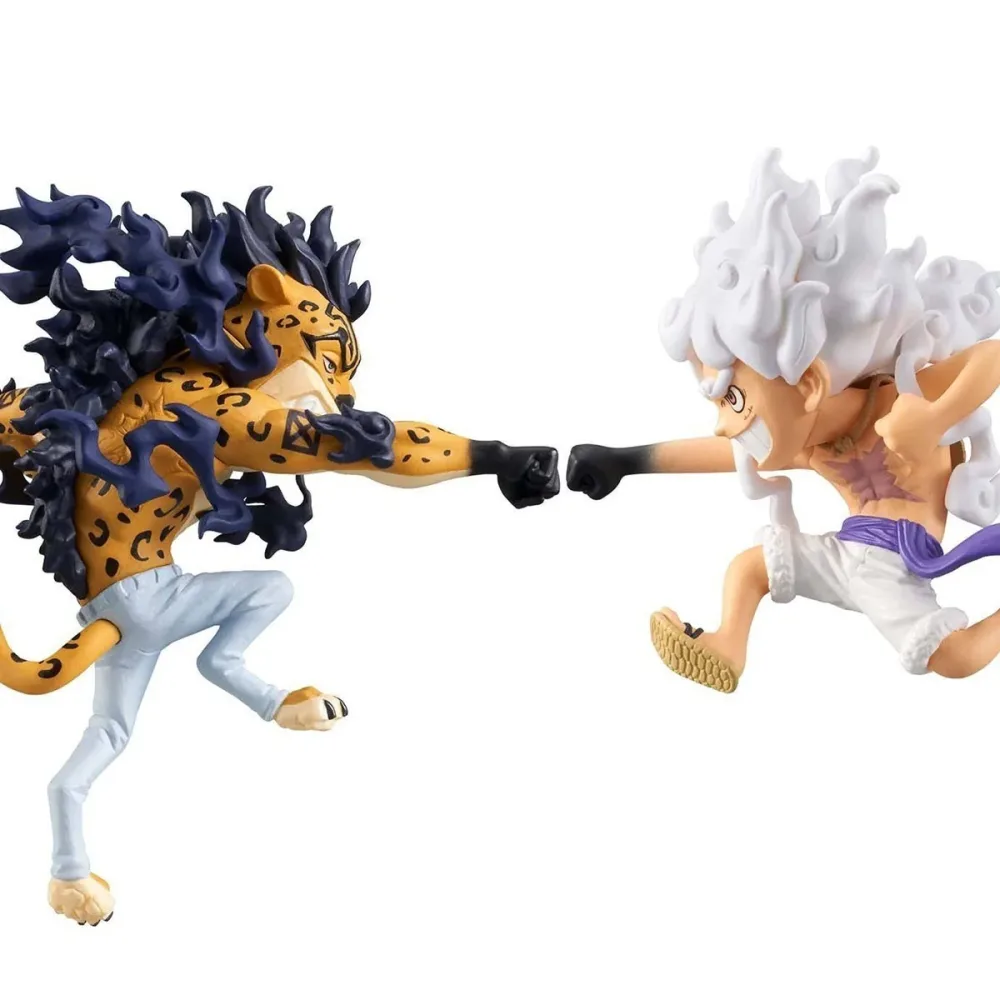 One Piece - Set de 2 Figurines Luffy Gear 5 vs Rob Lucci - Egghead Vol 3