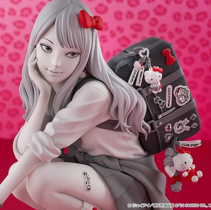 Junji Ito figurine PVC Gyaru Tomie x Hello Kitty