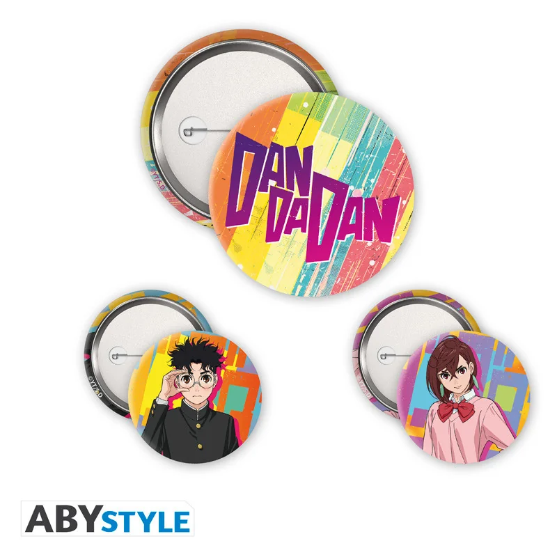 Pin's DAN DA DAN - Pack de Badges - Momo & Okarun