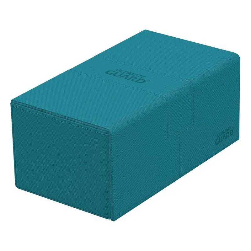 Ultimate Guard Twin Flip`n`Tray 200+ XenoSkin Monocolor Bleu Pétrole