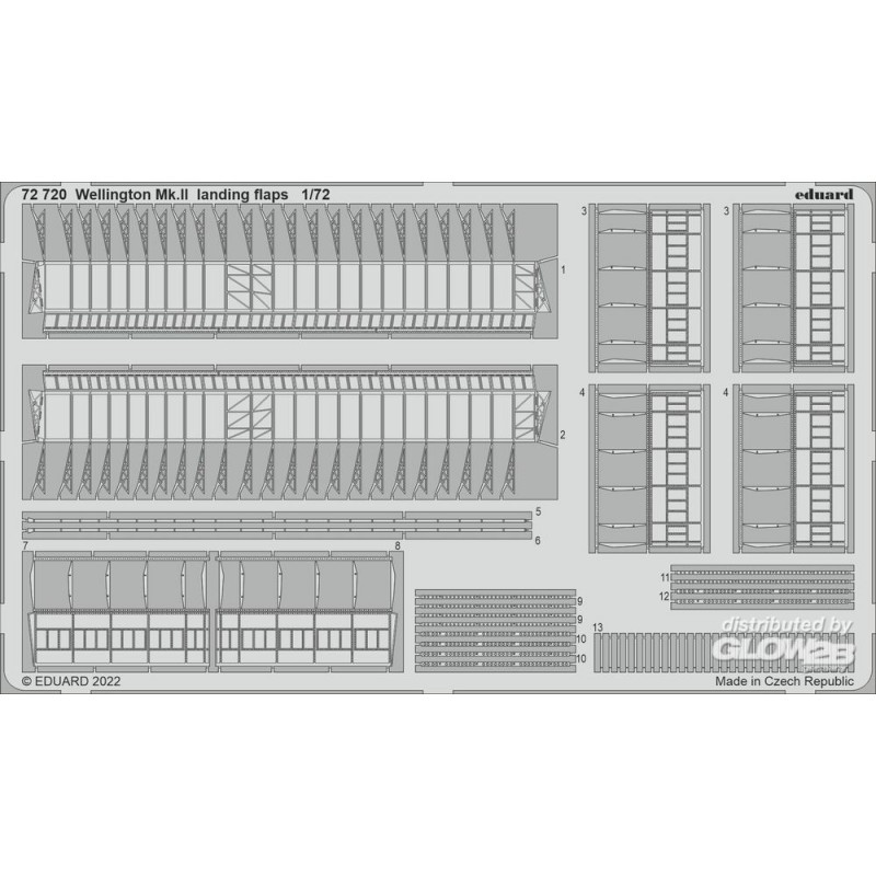 Volets d'atterrissage Wellington Mk.II pour AIRFIX