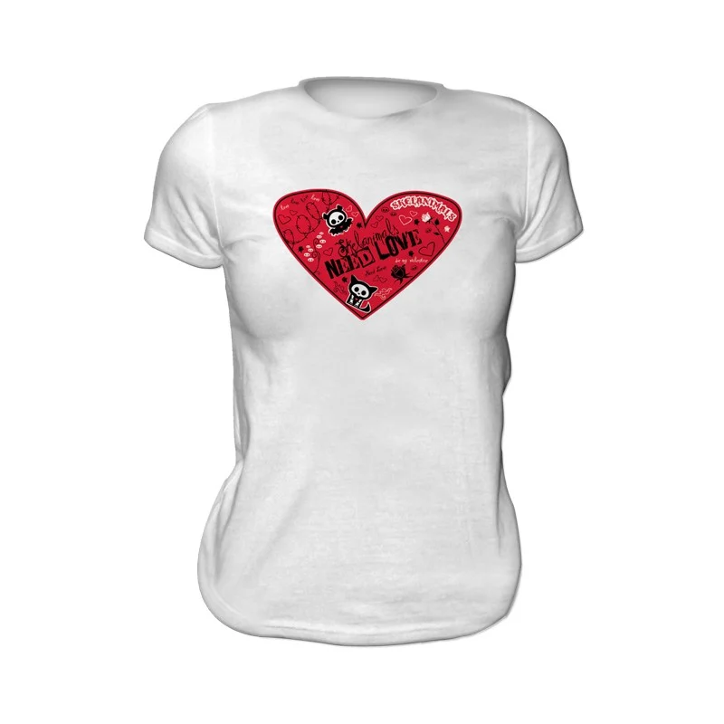 SKELANIMALS - T-Shirt VALENTIN Femme White Basic
