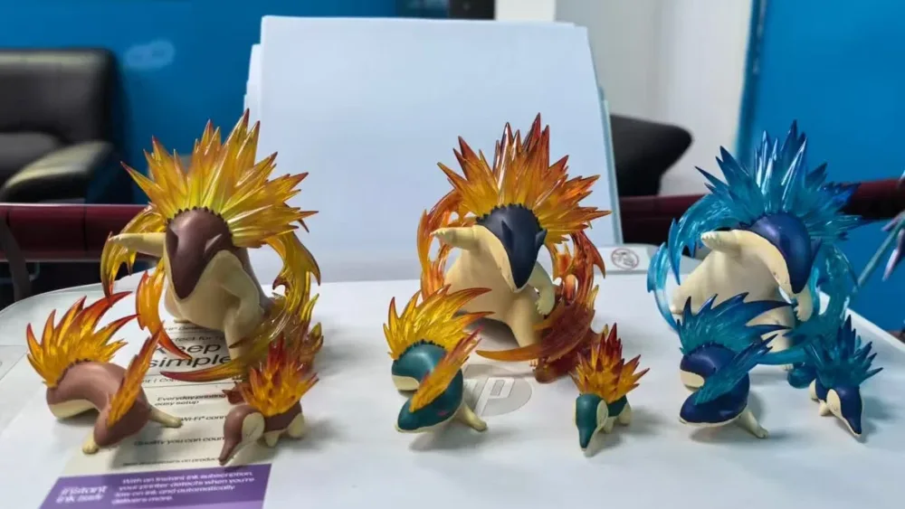 [PREORDER] 1/20 Scale World Figure [WU] – Cyndaquil & Quilava & Typhlosion