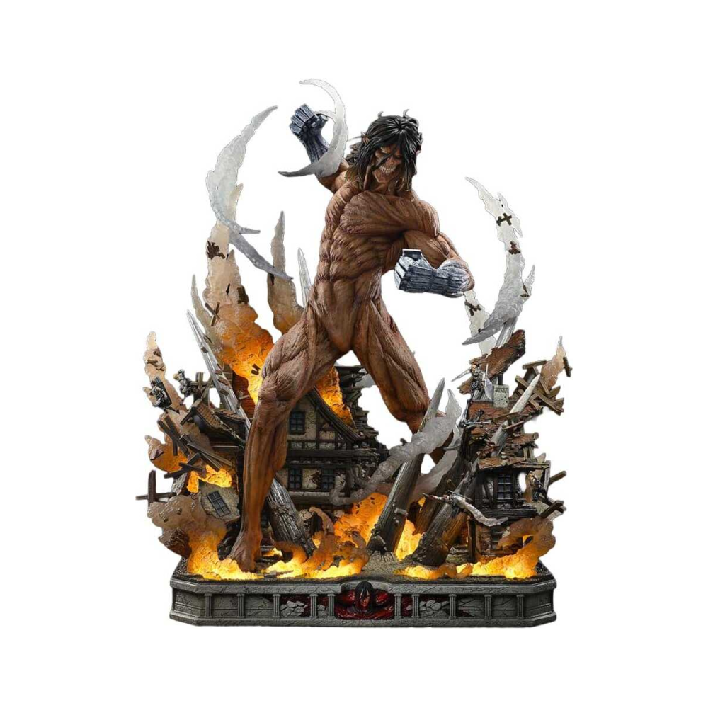 Attack on Titan Ultimate Diorama Masterline Statue Eren Yeager Attack Titan Bonus Version 81 cm