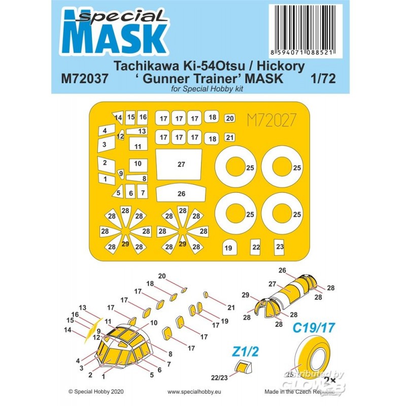 Accessoire Tachikawa Ki-54Otsu / Hickory Gunner Trainer MASK (masque)