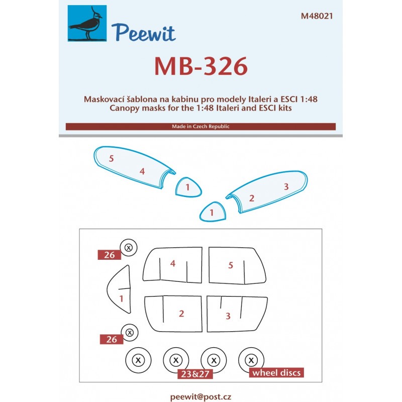 Accessoire Aermacchi MB-326 (conçu pour être utilisé avec les kits Italeri et ESCI)