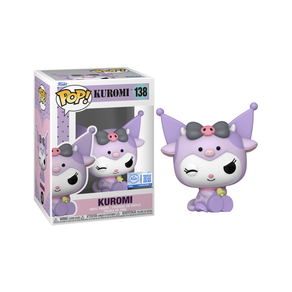 Figurine Pop HELLO KITTY - POP Sanrio N° 138 - Kuromi en cosplay de vache