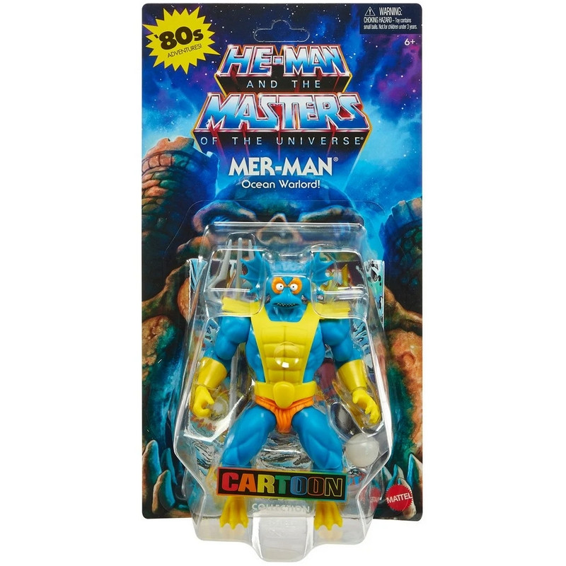 Figurine – MAITRES DE L’UNIVERS Origins Mer-Man Cartoon Collection Mattel