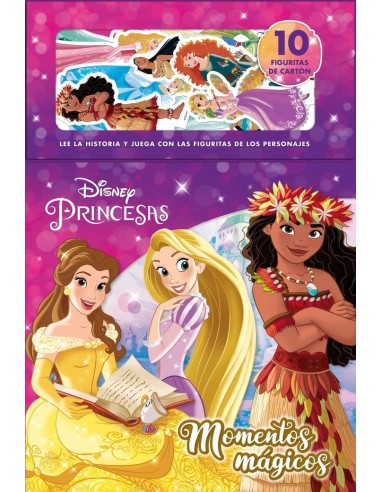 PRINCESAS MOMENTOS MAGICOS Libro con 10 figuritas de carton – Livre