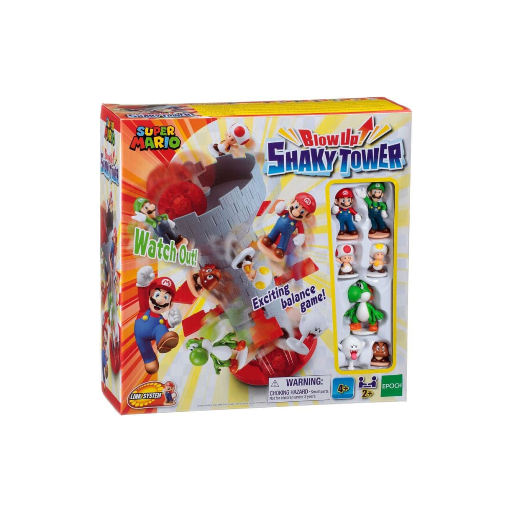 Jeu de plateau Super Mario jeu Blow Up! Shaky Tower