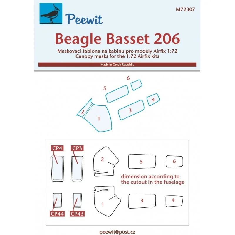Accessoire Beagle Basset 206 (designed to be used with Airfix kits)