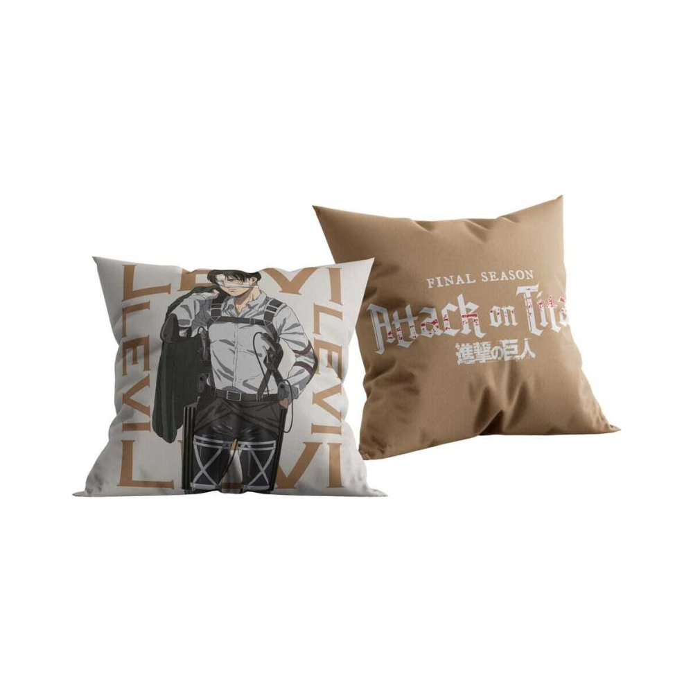 Attack on Titan Final Season coussin Levi 40x40 cm