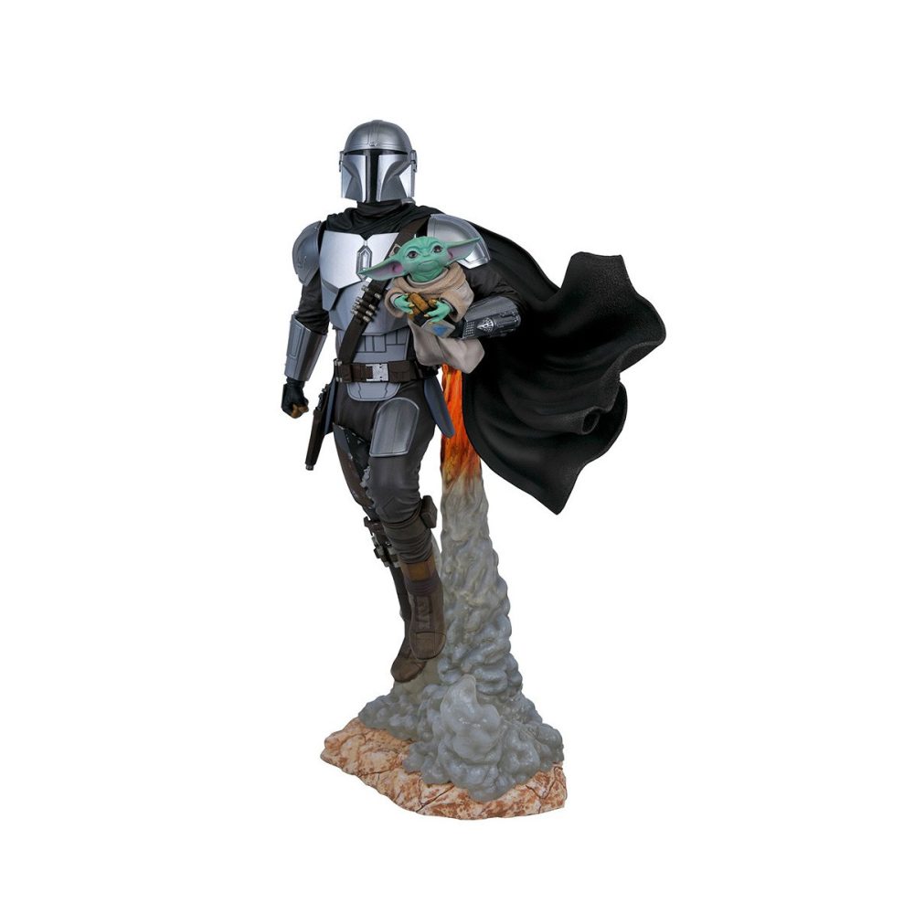 Milestones Statue The Mandalorian - Mandalorian & Child