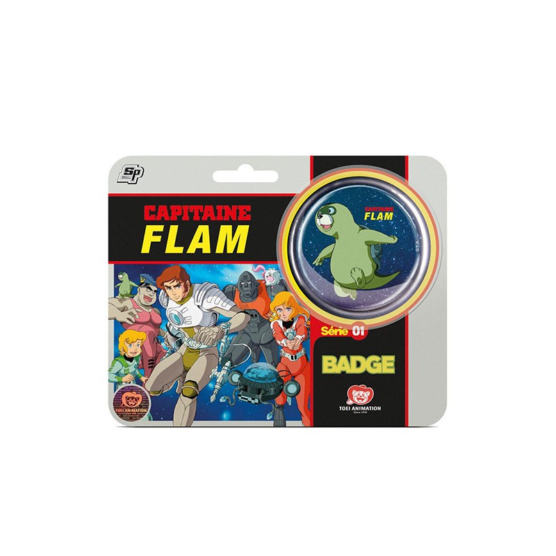 Capitaine Flam Badge Blister Fregolo 5,6cm