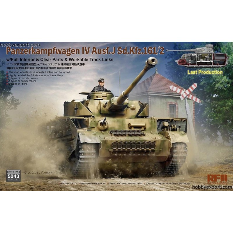 Maquette Panzer iv ausf.j dernière production avec intérieur complet