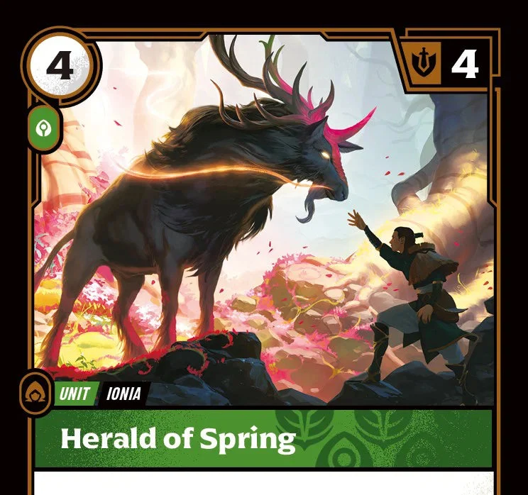 Riftbound - Carte Héraut du printemps Déchaînement FOIL FR