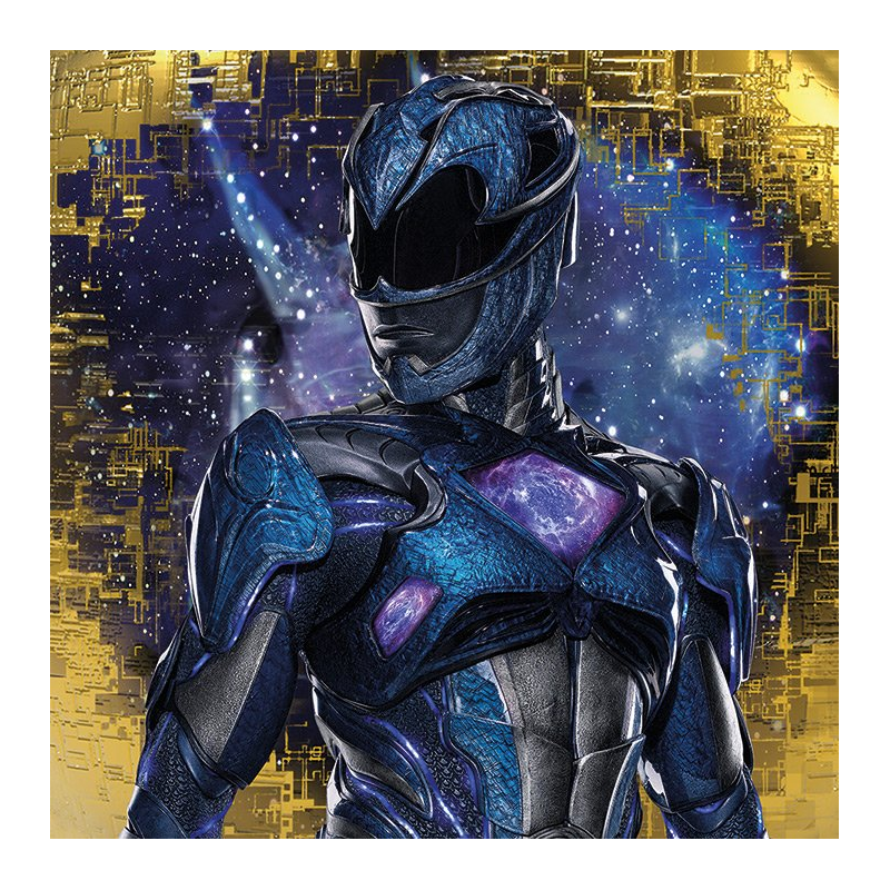 POWER RANGERS MOVIE - Canvas 40X40 '18mm' - Blue Ranger Pose