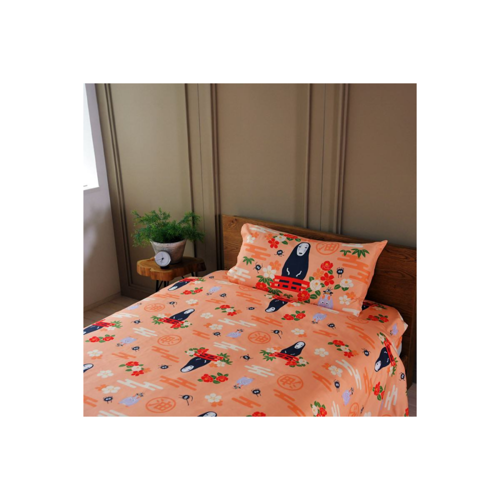 Spirited Away No Face & Flowers Natsu Bed Cover Set