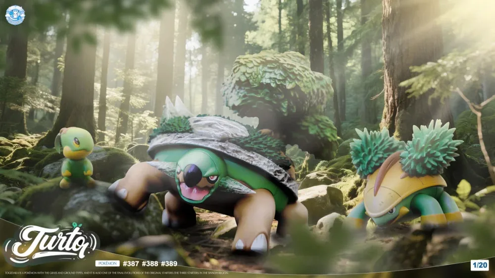 [PREORDER] 1/20 Scale World Figure [ZHIMENG] – Turtwig & Grotle & Torterra