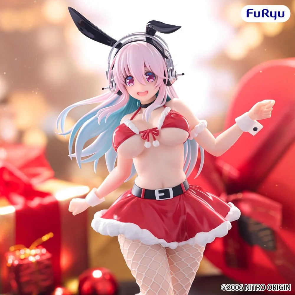 Super Sonico figurine PVC BiCute Bunnies Santa Ver