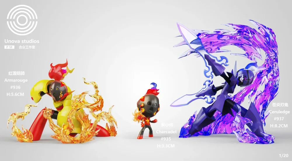 [PREORDER] 1/20 Scale World Figure [UNOVA] – Charcadet & Armarouge & Ceruledge