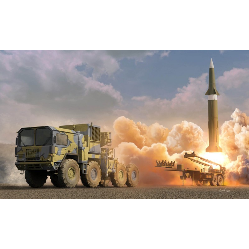 Maquette US M1001 with M790 Erector Launcher TrailerGerman MAN 27.36