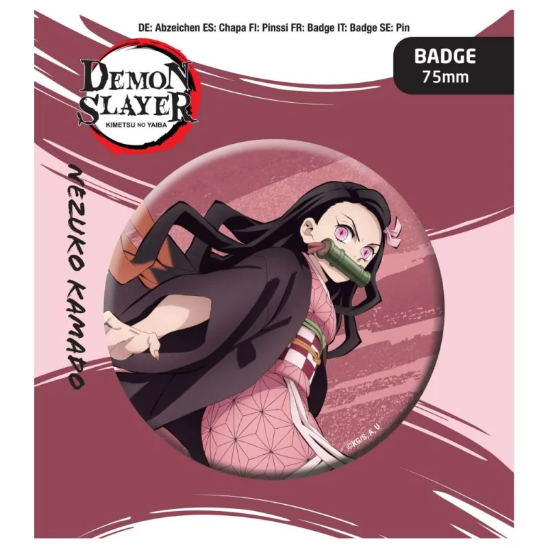 Pin's Demon Slayer Button Badge Nezuko Kamado