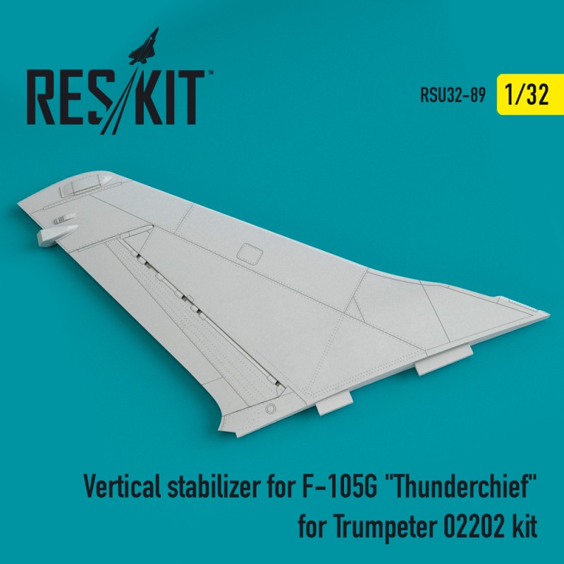 Accessoire Vertical stabilizer for F-105G 'Thunderchief' for Trumpeter 02202 kit