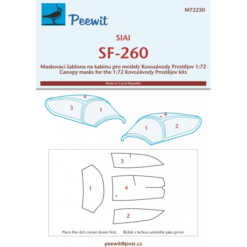 SIAI SF-260 (conçu pour être utilisé avec les kits Kovozavody Prostejov)[SF-260D SF-260W SF-260W/N SF-260D/W SF-260TP]