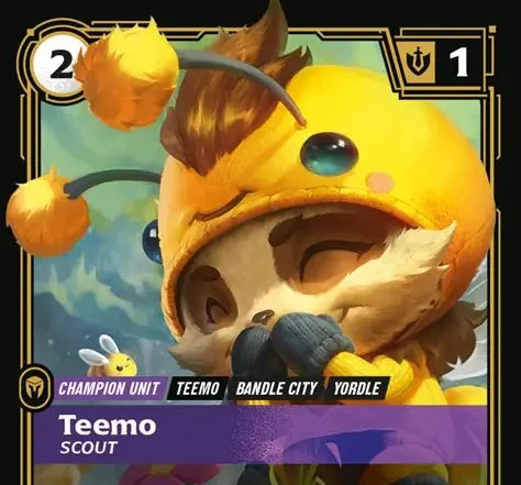Riftbound - Carte Teemo, Éclaireur V.2 Showcase Origines FOIL FR